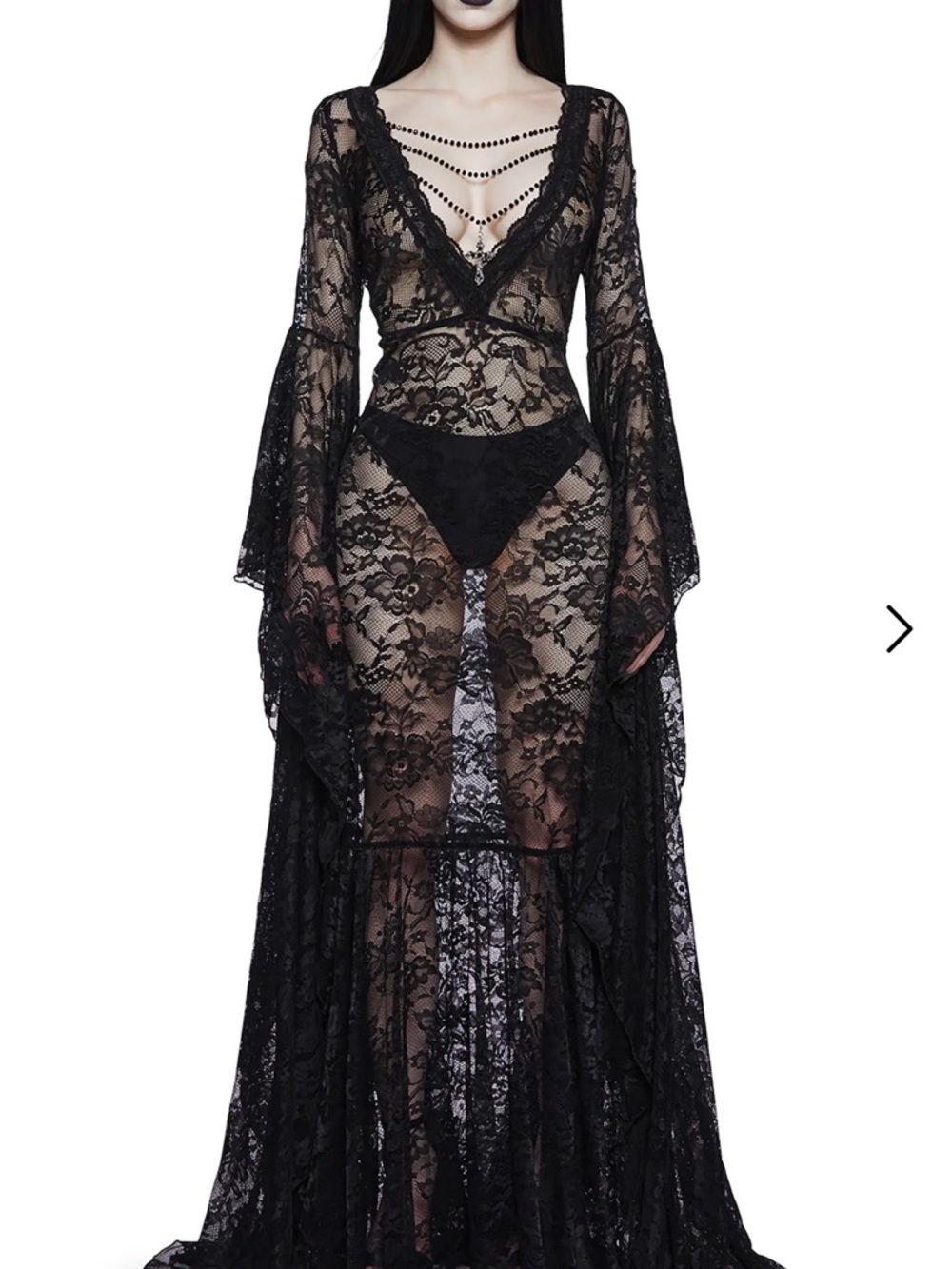 Dolls Kill Widow gothic grand affair maxi dress